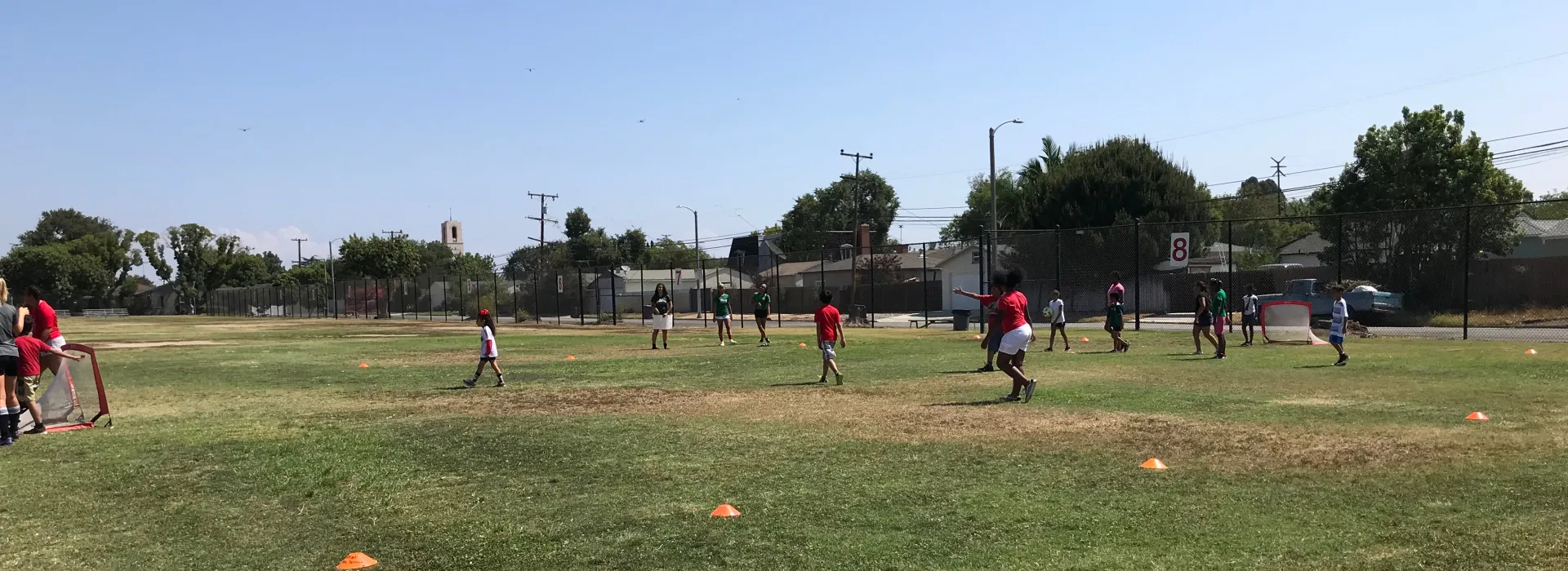 longfellow students playing outside